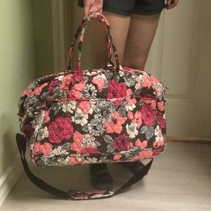 Vera Bradley grand traveler bag in mocha rogue